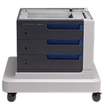 HP printer base with media feeder